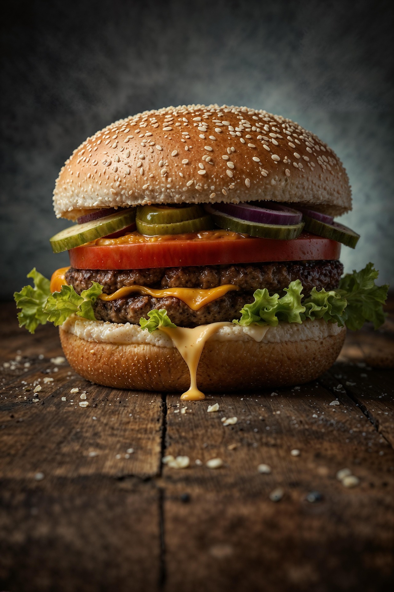 Burger artesanal em destaque
